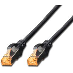 Patchkabel Cat6a S-FTP 1m schwarz (DK-1644-A-010/BL)