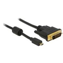 DELOCK Kabel Micro HDMI D Stecker > DVI 24+1 Stecker 2 m (83586)