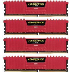 Vengeance LPX rot DIMM Kit 64GB, DDR4-2133, CL13 (CMK64GX4M4A2133C13R)