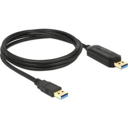 USB3.0 Kabel Delock A -> A St/St 1.50m DataLink +KM Switch (83647)