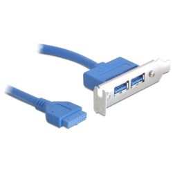 Slotblende 2x USB-A 3.0 low profile (82976)