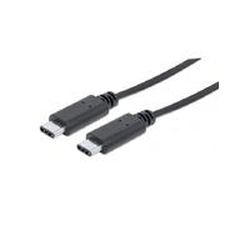 USB Kabel 3.1 Manhattan C -> C St/St  1.00m 3 A     schwarz (353526)