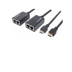 HDMI Extender Manhattan Cat5e/Cat6 bis zu 30 m      schwarz (207386)