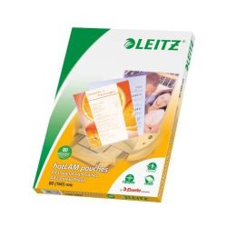 LEITZ Folientaschen A4 80mic 100St Heisslaminierfolien perfekt (33818)