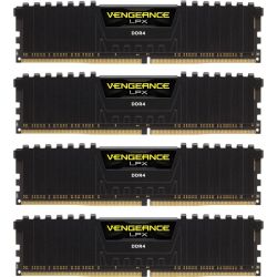 Corsair Vengeance LPX schwarz DIMM Kit 64GB, DDR4-2400 (CMK64GX4M4A2400C14)