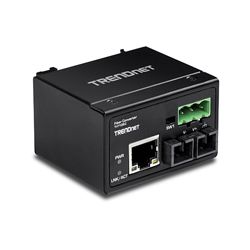 TI-F10SC Hardened Industrial Railmount Media Converter (TI-F10SC)