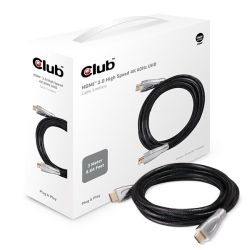 Club3D HDMI-Kabel A -> A 2.0 High Speed 4K60Hz UHD 3 Meter  (CAC-1310)