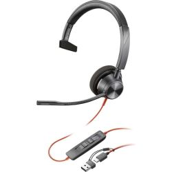 Blackwire C3310 Mono USB-C/A Teams Headset schwarz (760Q7AA)