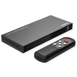 Roline ROLINE 8K HDMI Switch, 4-fach, mit IR-Fernbedienung (14.01.3587)