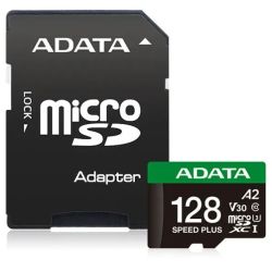 SPEED PLUS microSDXC 128GB Speicherkarte (UD128GUI3V30A2SP-RA1)