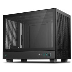 DeepCool CH160 Gehäuse schwarz mit Sichtfenster (R-CH160-BKNGI0-G-1)