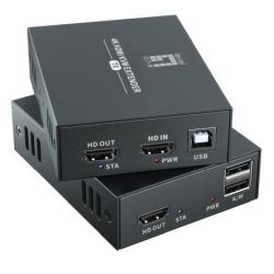 LevelOne HDMI over Cat.5/6 Extender kit 4K, 100m  schwarz (HVE-8111)