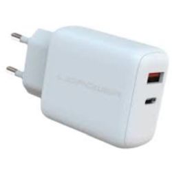 LC-Power 45W GaN USB-Ladegerät weiß (LC-GAN-45)