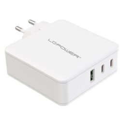 LC-Power 100W GaN USB-Ladegerät weiß (LC-GAN-100)