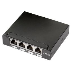 LogiLink Cat.6A Mini Verteiler 4 Ports geschirmt (NP0088)