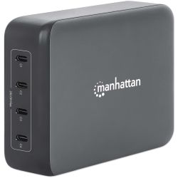 Manhattan 4-Port GaN USB PD Ladestation 240W schwarz (102667)