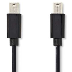 Nedis Nedis 2,0 m Mini DisplayPort Kabel, Schwarz [Mini Disp (CCGP37500BK20)