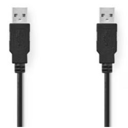 Nedis Nedis USB 2.0 Kabel - 2 Meter Schwarz (CCGT60000BK20)
