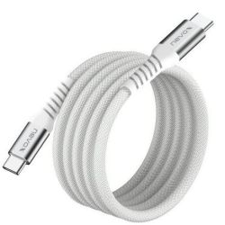 nevox USB-C zu USB-C Kabel 240W 2m magn. aufrollb. weiß (2478)