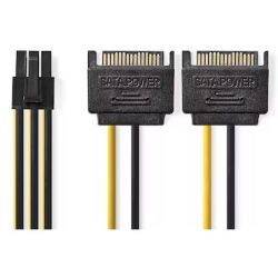 Nedis Nedis Interne Stromkabel | 2x SATA 15-poliger Stecker (CCGP74205VA015)