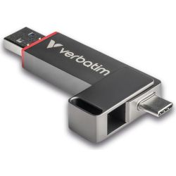 Dual QuickStick 128GB USB-Stick silber (32040)