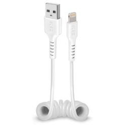 SBS Mobile SBS USB auf Lightning Spiralkabel 17-50cm weiß (TECABLEUSBIP589SW)