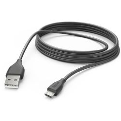 Hama Hama Kabel 00201588 / USB-A to Micro-B 3m Schwarz (00201588)
