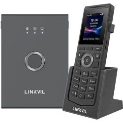 W710P DECT Phone System VoIP-Schnurlostelefon grau (W710P)