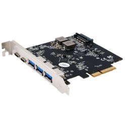 Exsys 5-port USB 3.2 Gen 2x1 Controllerkarte PCIe 3.0 x4 (EX-12006)