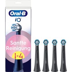 Oral-B iO Sanfte Reinigung Ersatzbürste schwarz 4er-Pack (194631)