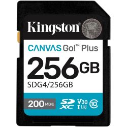 Kingston Canvas Go! Plus Gen4 R200/W160 SDXC 256GB Speicherkarte (SDG4/256GB)