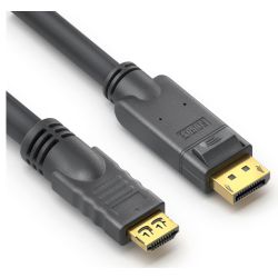 Purelink Aktives Kabel DisplayPort zu HDMI-A 10m schwarz (PI5110-100)