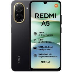 Redmi A5 64GB Mobiltelefon midnight black (64264)