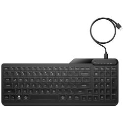 400 Backlit Wired Keyboard Tastatur jet black (7N7C0AA-ABD)