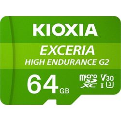 Kioxia EXCERIA HIGH ENDURANCE G2 microSDXC 64GB Speicherkarte (LMHE2G064GG2)
