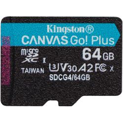 Kingston Canvas Go! Plus Gen4 R200 microSDXC 64GB Speicherkarte (SDCG4/64GBSP)