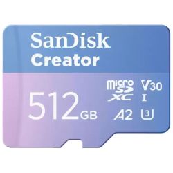 Creator R190/W130 microSDXC 512GB Speicherkarte (SDSQXAV-512G-GN6MS)