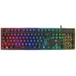 DELTACO Running RGB Gaming Keyboard Tastatur schwarz (GAM-021-RGB)