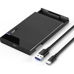 Externes Festplattengehäuse 2.5 Zoll schwarz USB-C (50743)