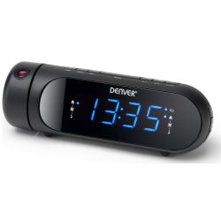 Denver CPR-700 Uhrenradio schwarz mit Zeitprojektion (CPR-700)