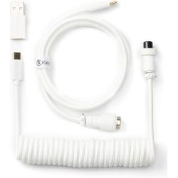 Coiled Aviator Cable USB-C zu USB-C 1.36m weiß (Cab-W)