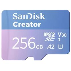 Creator R190/W130 microSDXC 256GB Speicherkarte (SDSQXAV-256G-GN6MS)