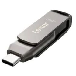 Lexar JumpDrive D400 256GB USB-Stick grau (LJDD400256G-BNQNG)
