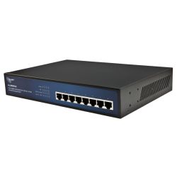 Allnet ALL88 Desktop Gigabit Switch schwarz/blau (ALL8808POE)