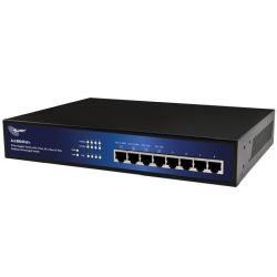 Allnet ALL88 Desktop Gigabit Switch schwarz/blau (ALL8804PoE+)