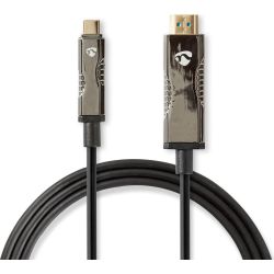 Nedis AOC Kabel USB-C Stecker zu HDMI Stecker 50m schwarz (CCBG6410BK500)