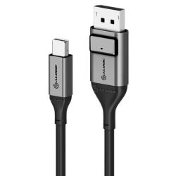 Alogic Kabel Mini DisplayPort zu DisplayPort 2m schwarz (ULMDPDP02-SGR)