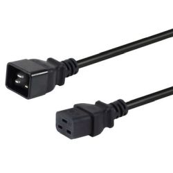 Equip Equip Netzkabel Anschl. C20 -> C19    1.80m          schwarz (112130)