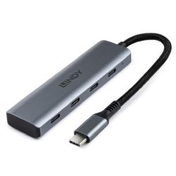 Lindy 4 Port USB-C-Hub grau (43414)