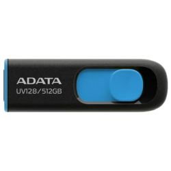 ADATA DashDrive UV128 512GB USB-Stick schwarz/blau (AUV128-512G-RBE)